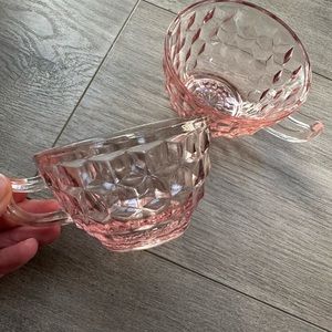 Vintage pink teacups